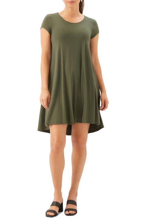 Maggie Cap Sleeve Trapeze Dress