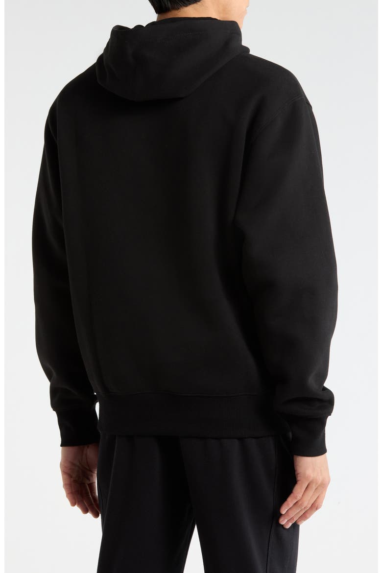 Sequence Embroidered Hoodie, Alternate, color, BLACK