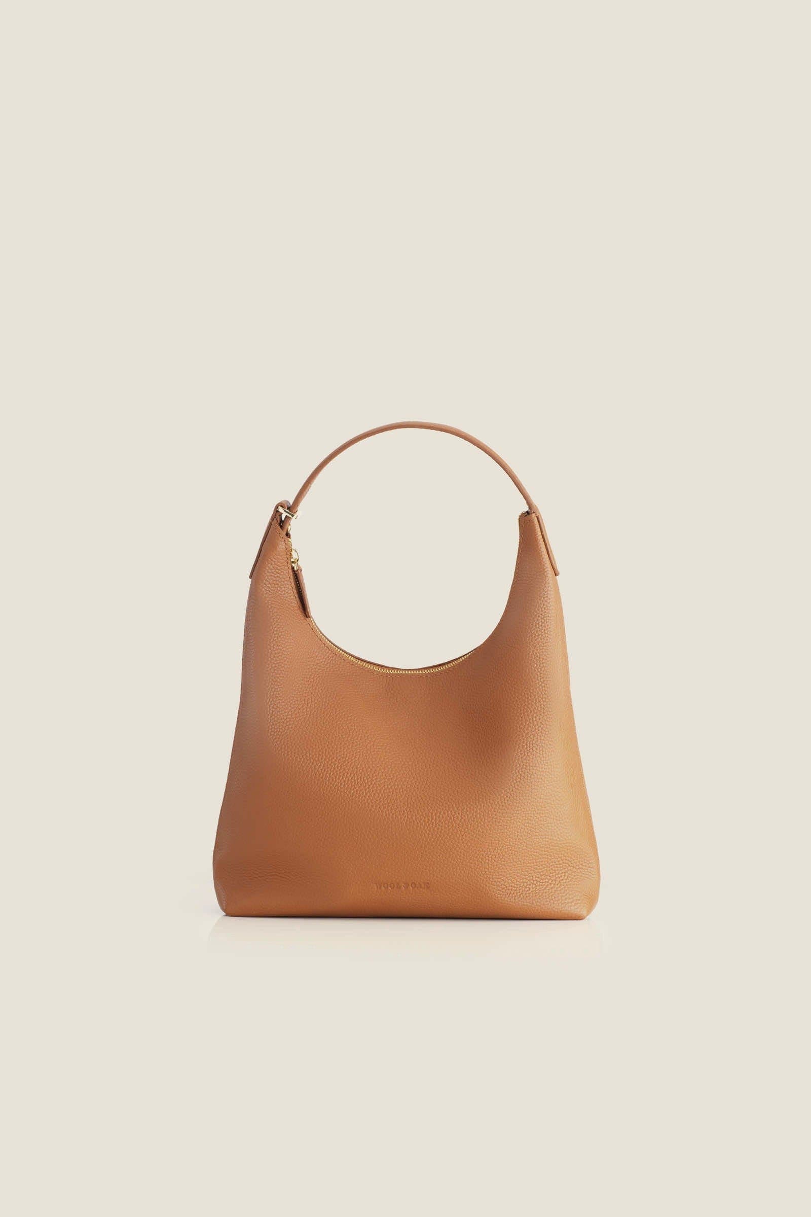 Hobo Relaxed Organized Leather Shoulder Bag, Alternate, color, Sand