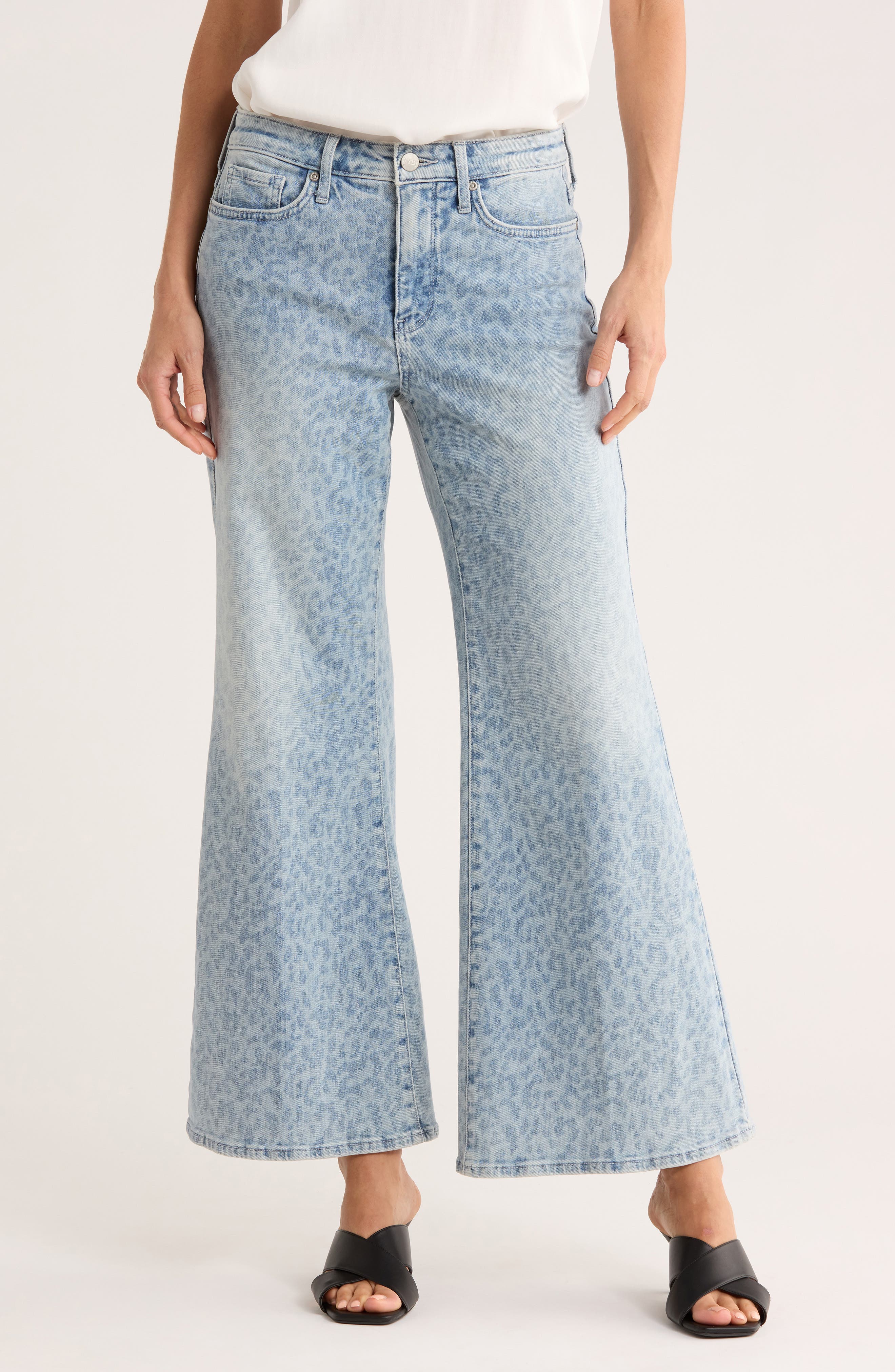NYDJ Mia Palazzo High Waist Flare Jeans
