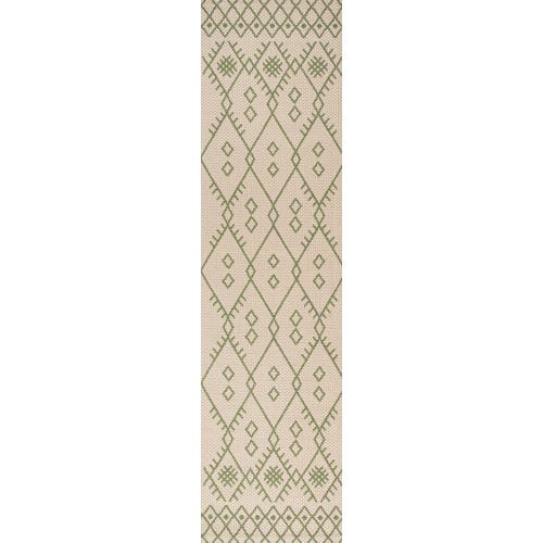 Jonathan Y Boho Moroccan Indoor/outdoor Area Rug In Beige/green