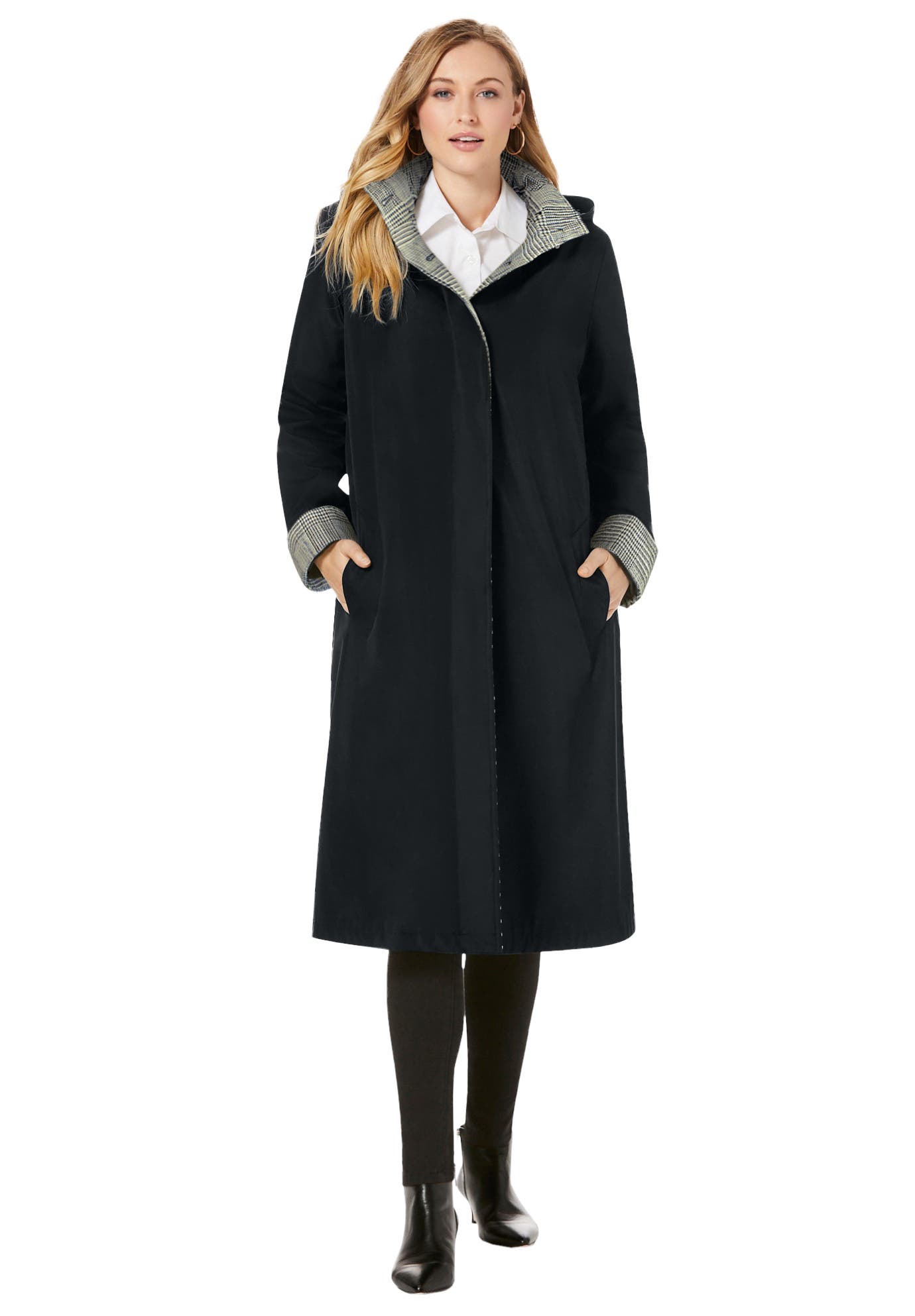 selected BLACK IVORY GLEN PLAID
