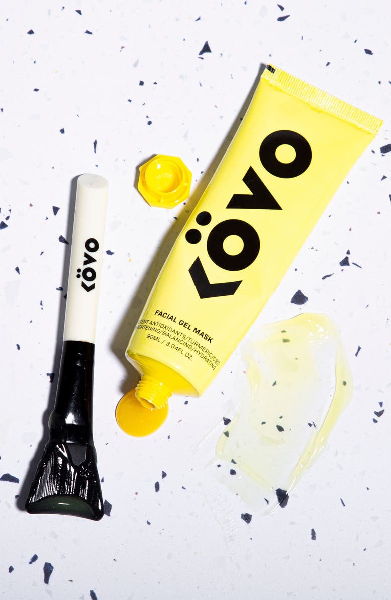 KOVO Essentials Tumeric + CBD Brighter Days Turmeric Gel Mask, Alternate, color, 