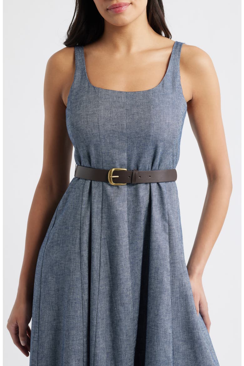 Scoop Neck Tank Dress, Alternate, color, INDIGO