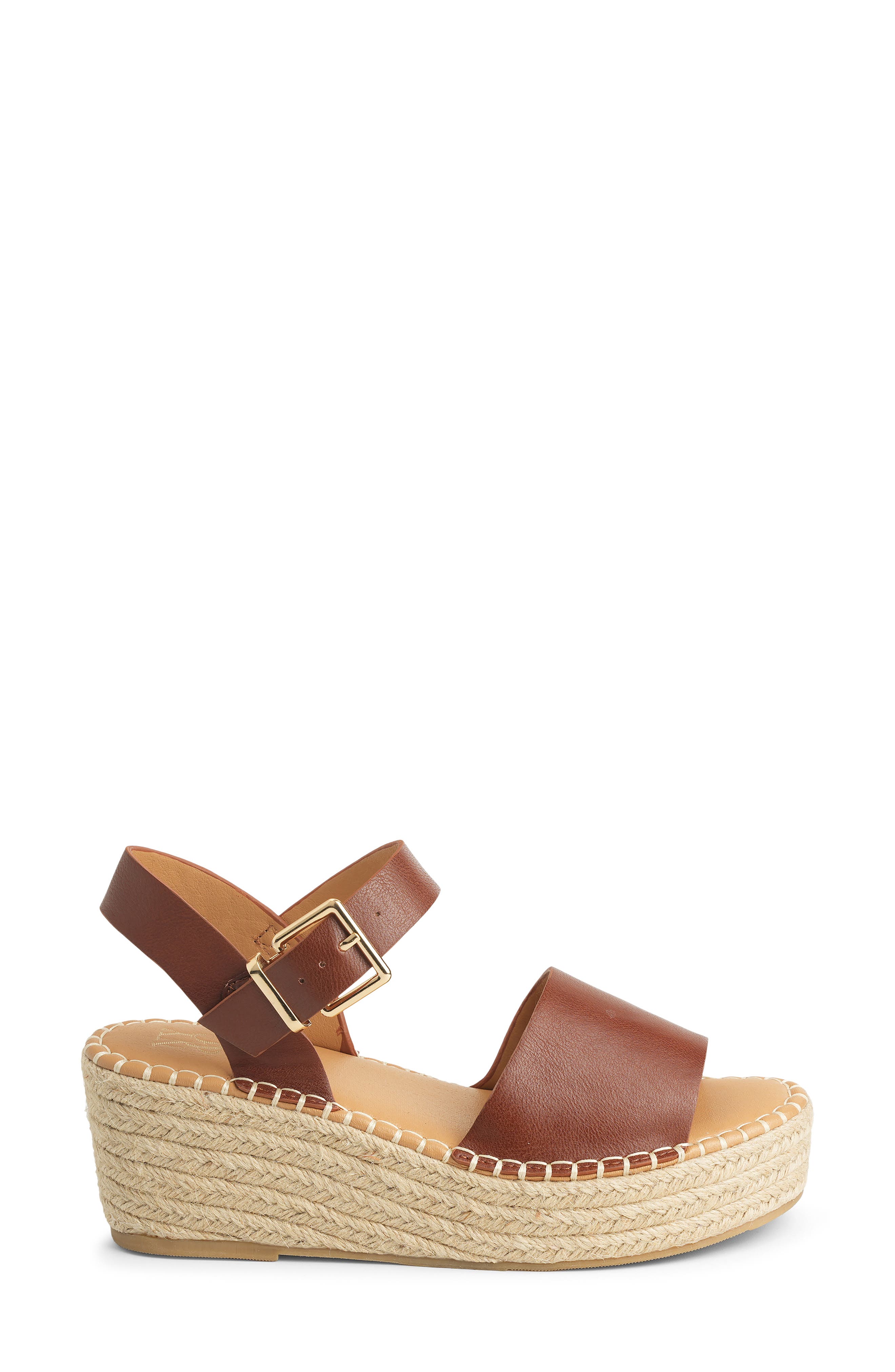 Elandra Espadrille Sandal, Alternate, color, COGNAC