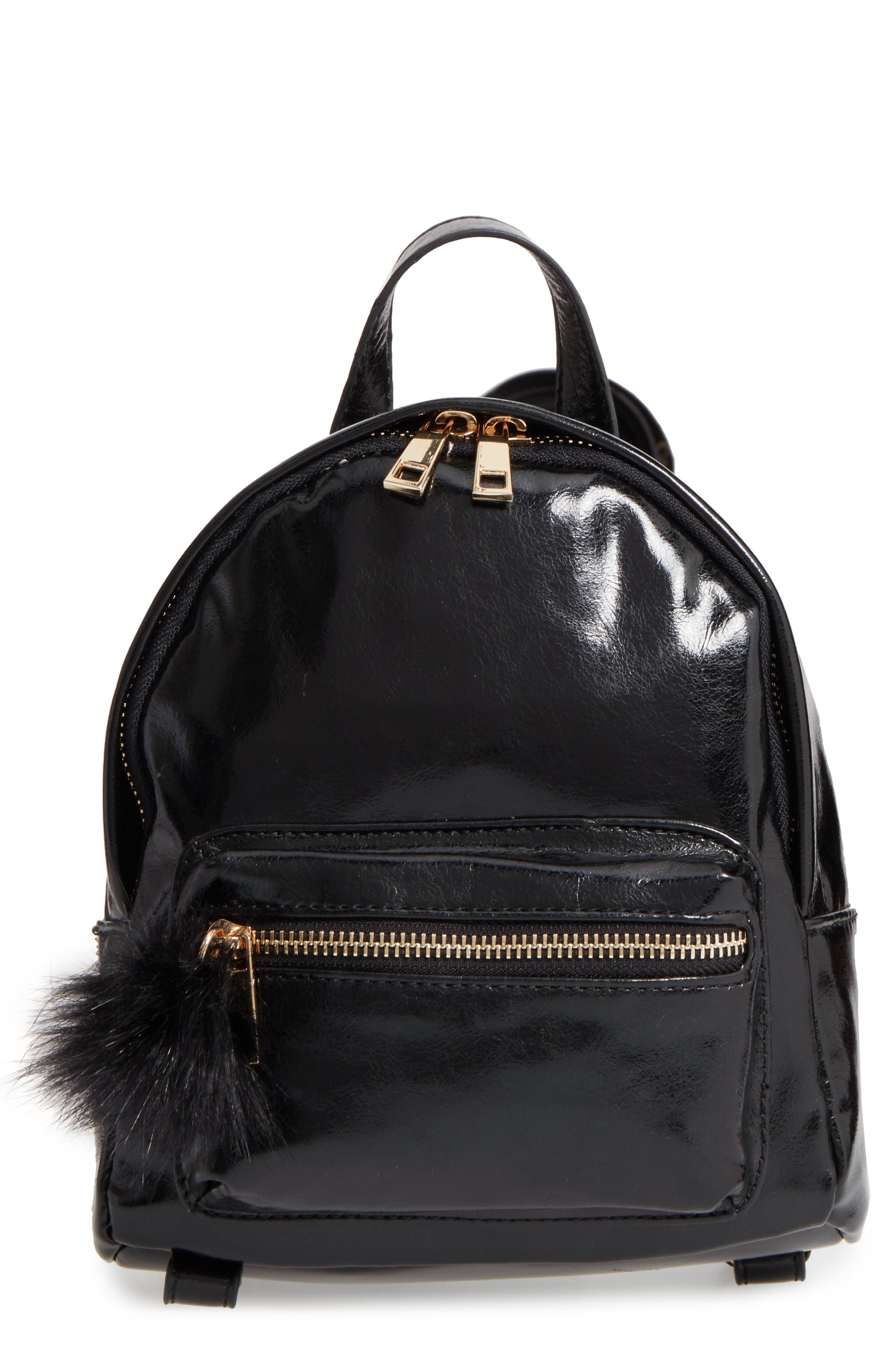 BP. Faux Leather Mini Backpack, Main, color, 