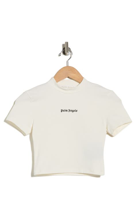Logo Crop Graphic T-Shirt