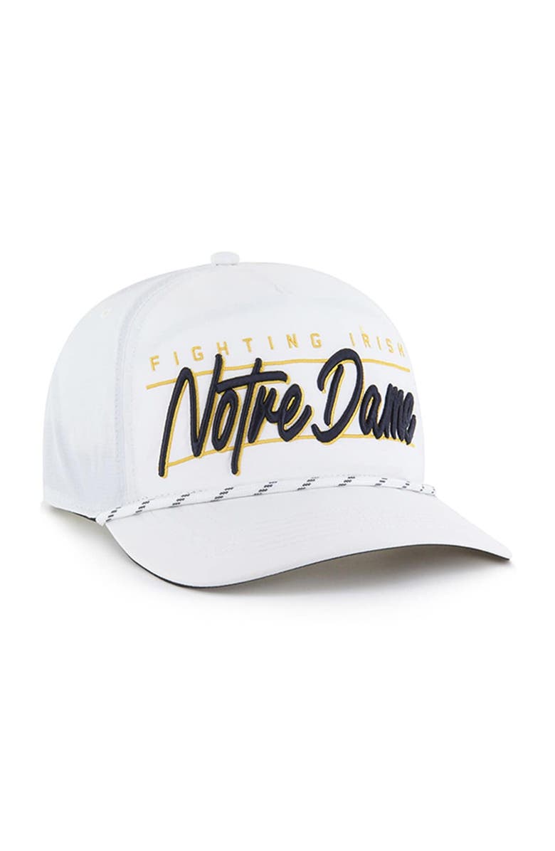 '47 Men's '47 White Notre Dame Fighting Irish Condor Hitch brrr° Adjustable Hat, Alternate, color, 
