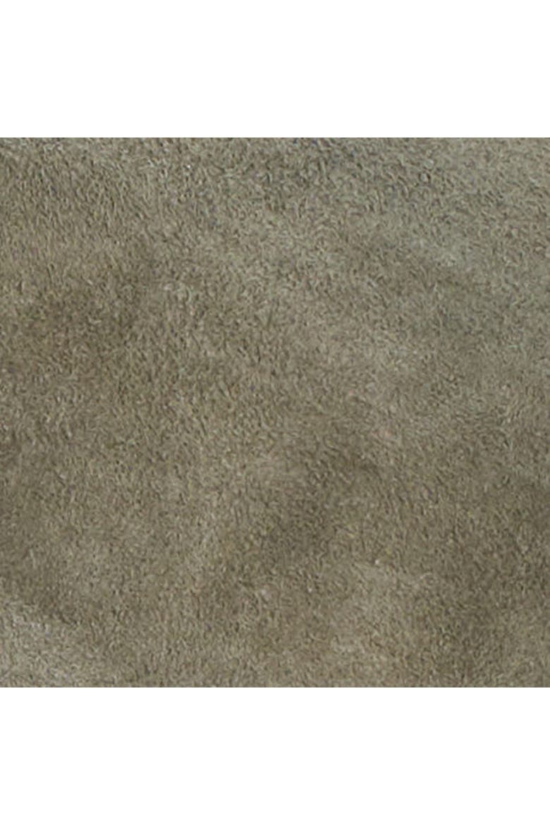 Collared Suede Long Coat, Alternate, color, KHAKI