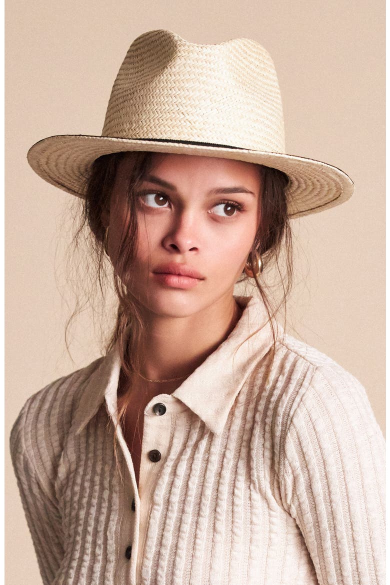 Lera II Straw Fedora, Alternate, color, TAN