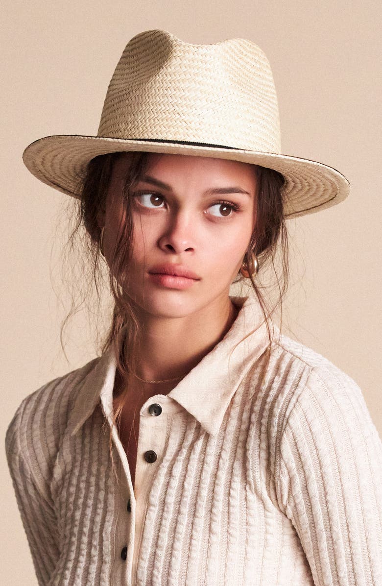 Brixton Lera II Straw Fedora, Alternate, color,