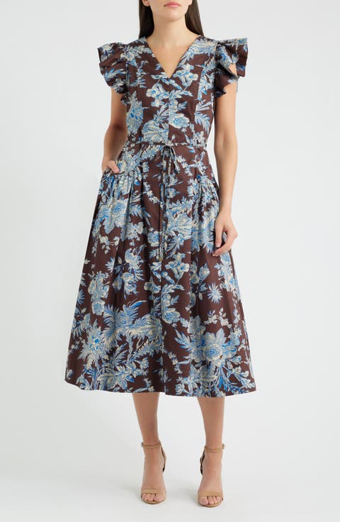 The Eloise Floral Print A-Line Dress