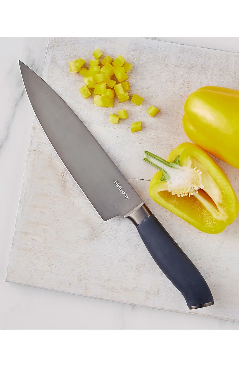 GreenPan Titanium Coated Chef's Knife, Alternate, color, Grey