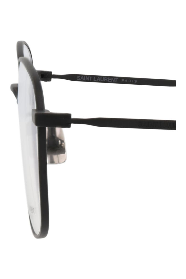 53mm Round Optical Frames, Alternate, color, BLACK BLACK TRANSPARENT