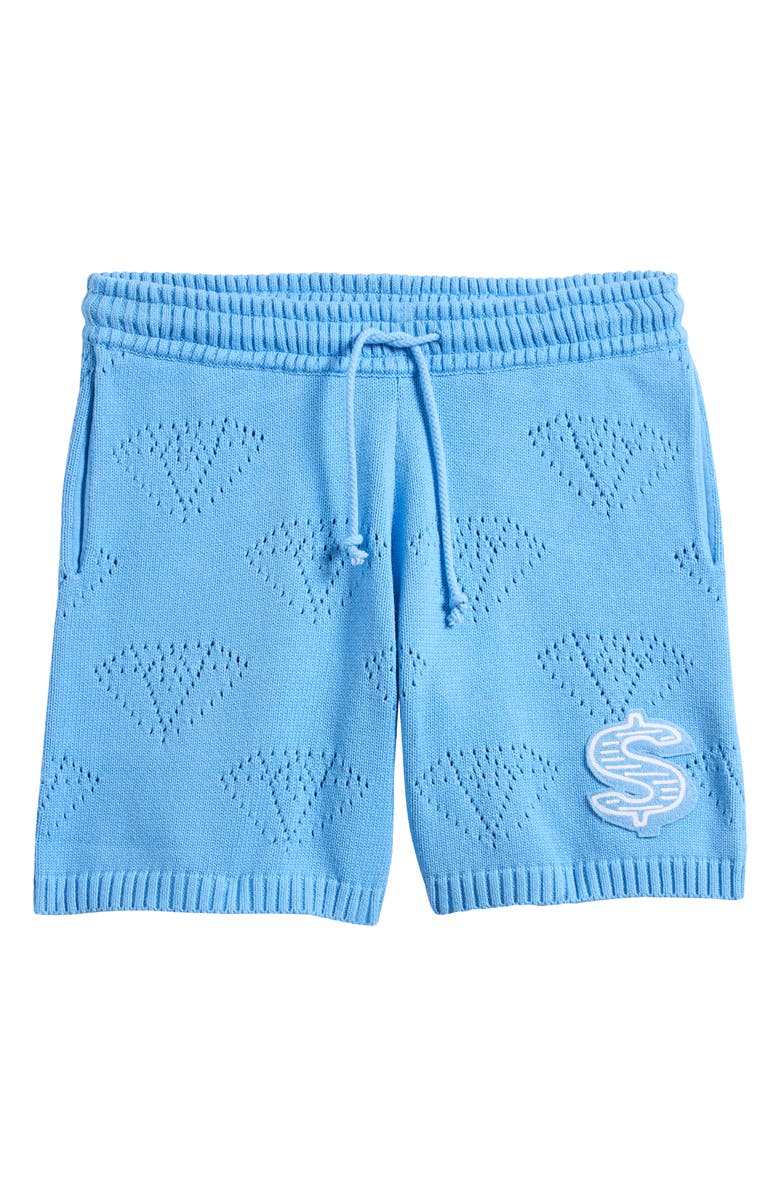 Billionaire Boys Club BB Cubic Cotton Pointelle Knit Drawstring Shorts, Alternate, color, 