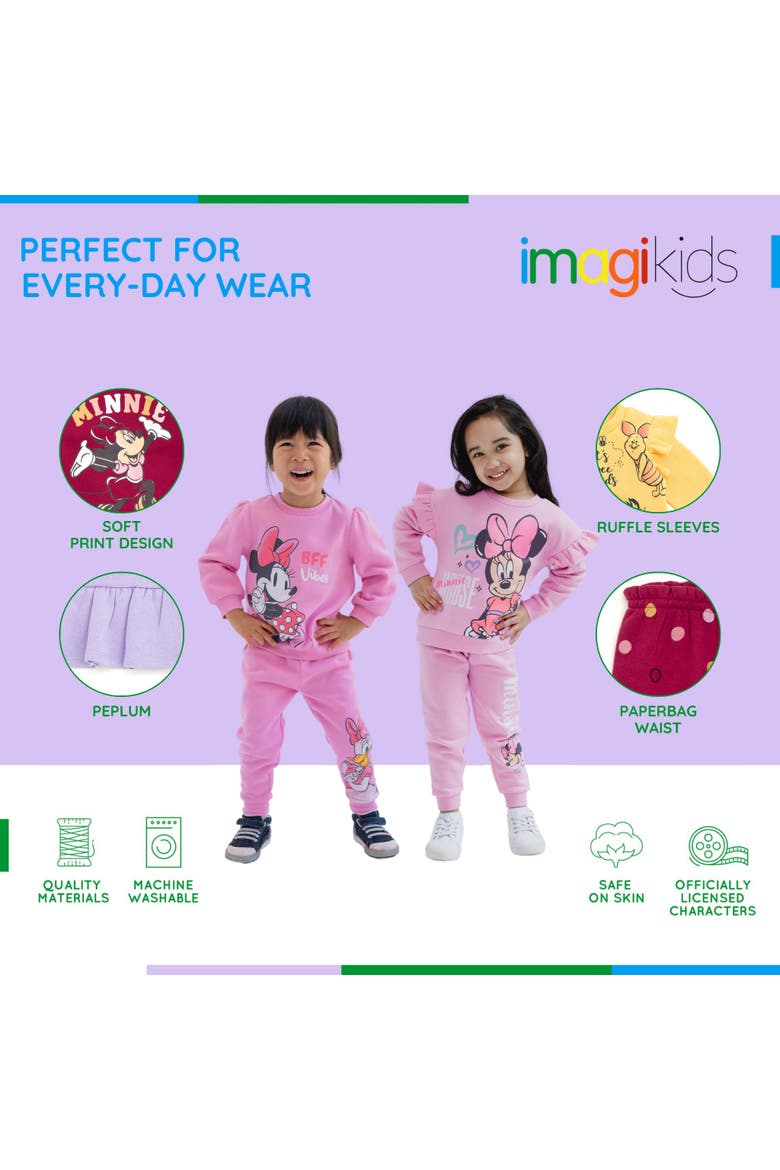 Princess Fleece Sweatshirt and Pants Set, Alternate, color, Tusk Princess