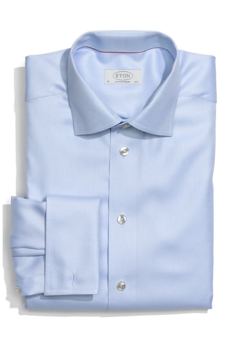 Contemporary Fit Dress Shirt, Main, color, BLUE
