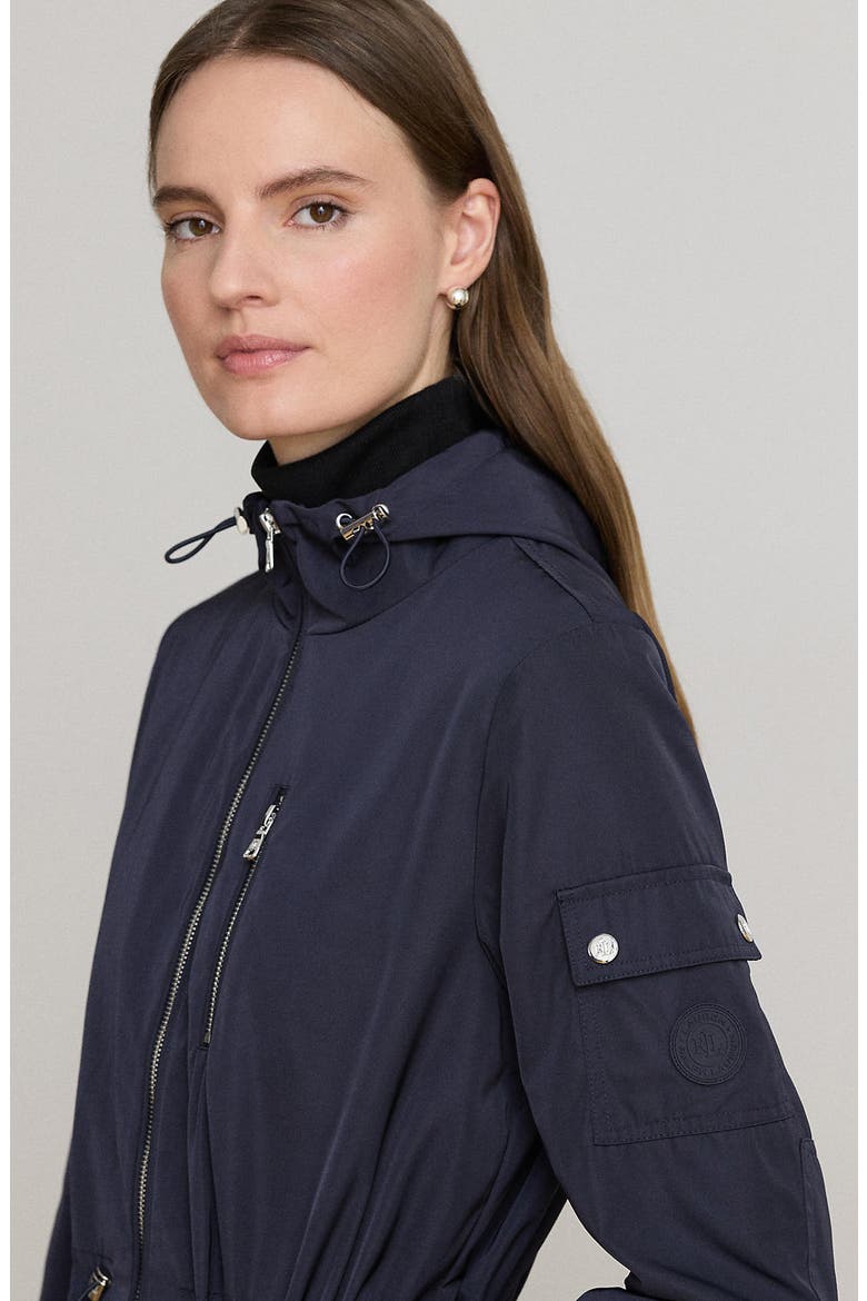 Hooded Zip Anorak, Alternate, color, NAVY