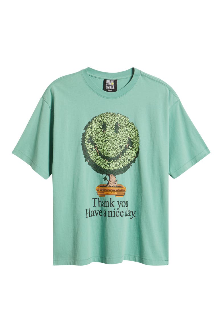Bonsai Tree Graphic T-Shirt, Alternate, color, GREEN