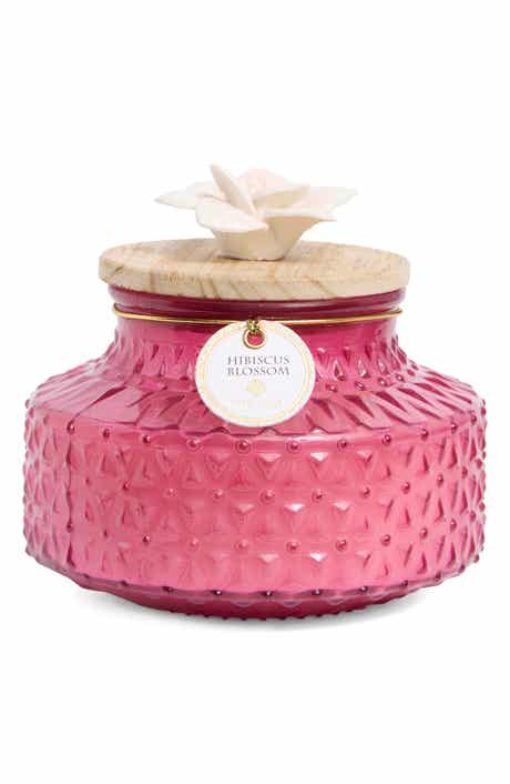Ceramic Top Garden Jar Candle