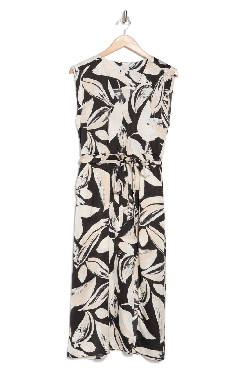 NORDSTROM RACK Tie Waist Midi Dress, Alternate, color,