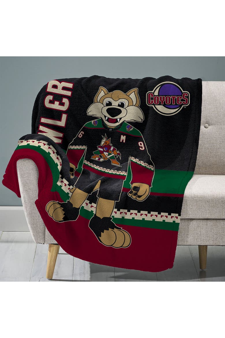 Arizona Coyotes Howler Mascot  60" x 80" Raschel Throw Blanket, Main, color, None
