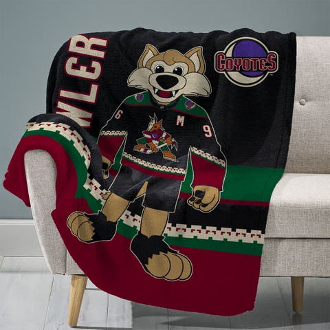 Arizona Coyotes Howler Mascot  60" x 80" Raschel Throw Blanket