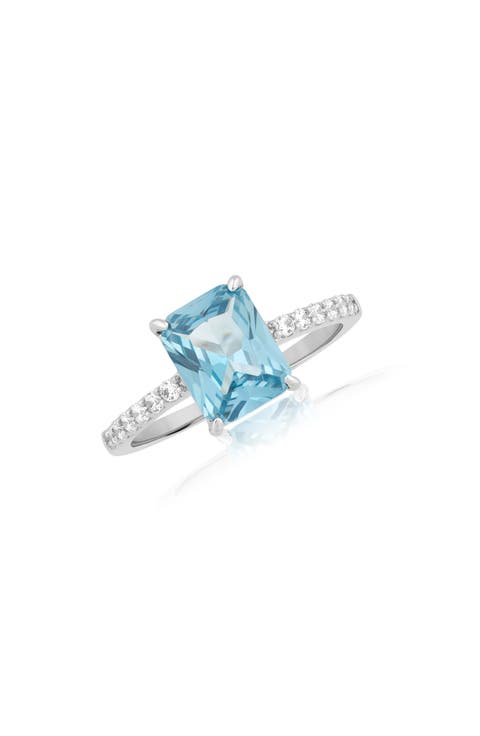 Rectangular Cubic Zirconia Statement Ring