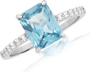 Sienna Vale Rectangular Cubic Zirconia Statement Ring