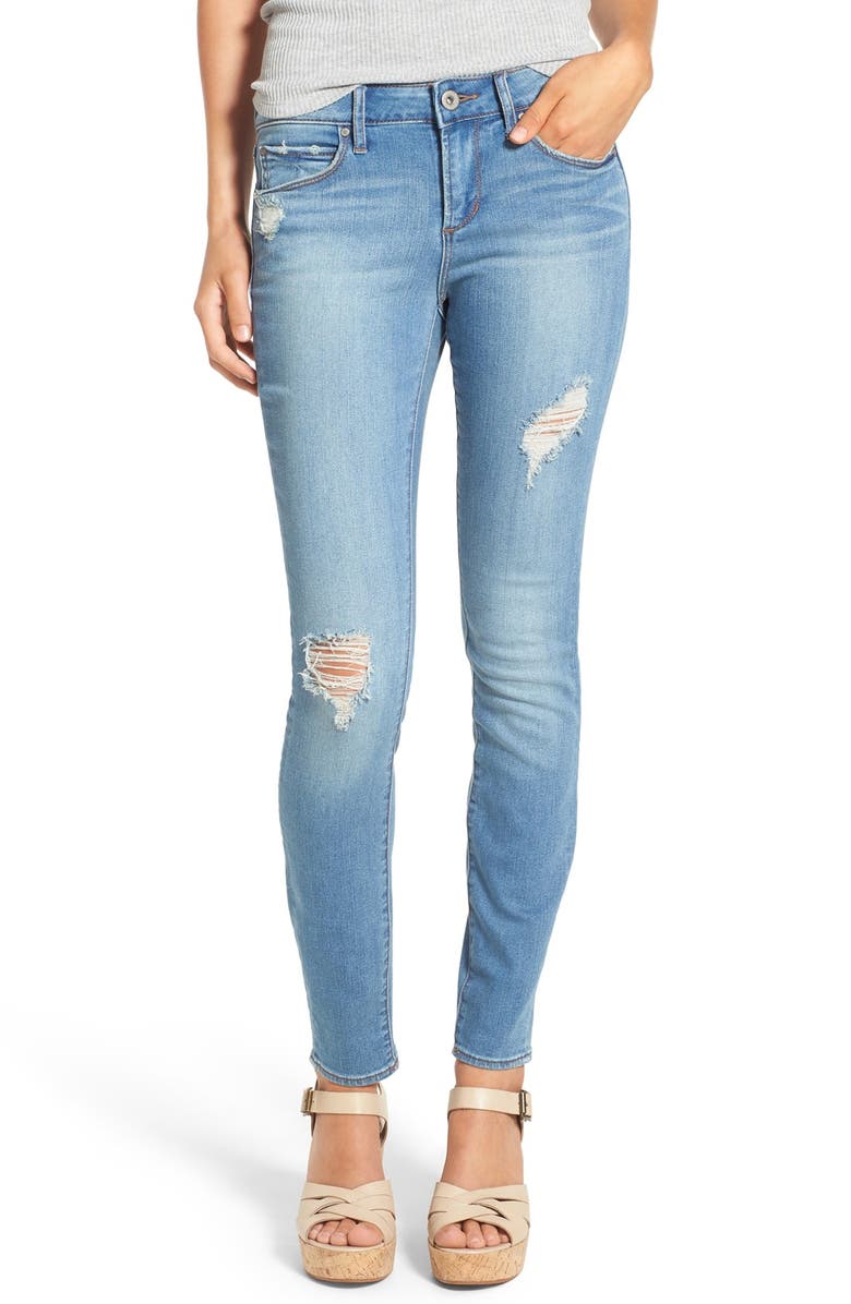 Articles of Society 'Sarah' Destroyed Skinny Jeans, Main, color,