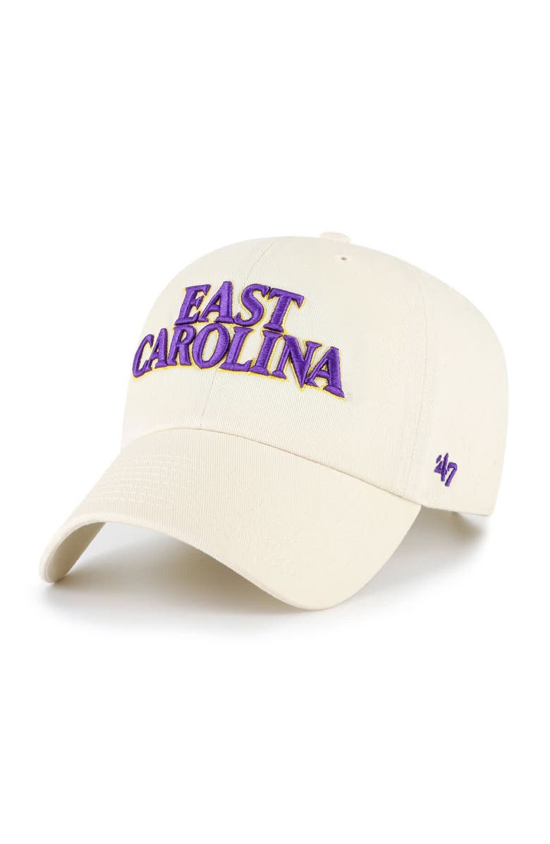 '47 Men's '47 Sand ECU Pirates Clean Up Adjustable Hat, Main, color, Sand