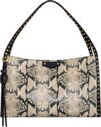 Rebecca Minkoff Dylan Snake Embossed Leather Shoulder Bag