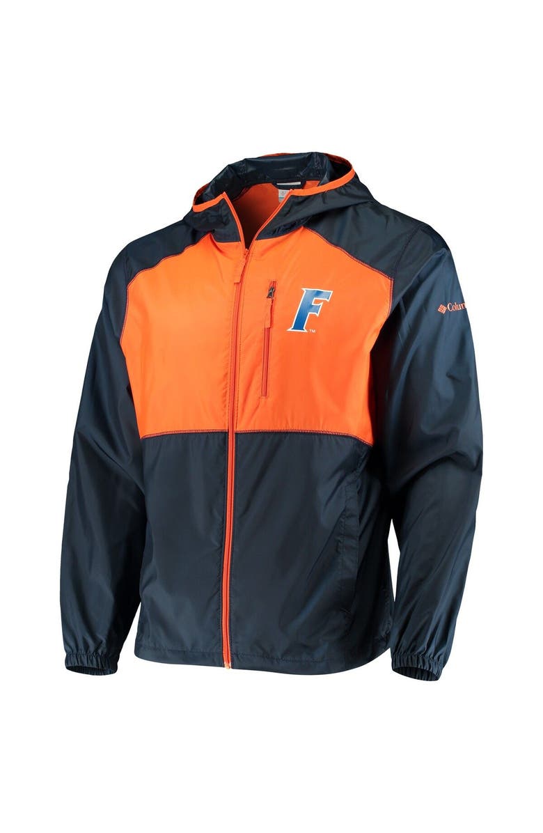 Columbia Men's Columbia Navy/Orange Florida Gators Flash Forward Hoodie Full-Zip Lightweight Windbreaker, Alternate, color, 