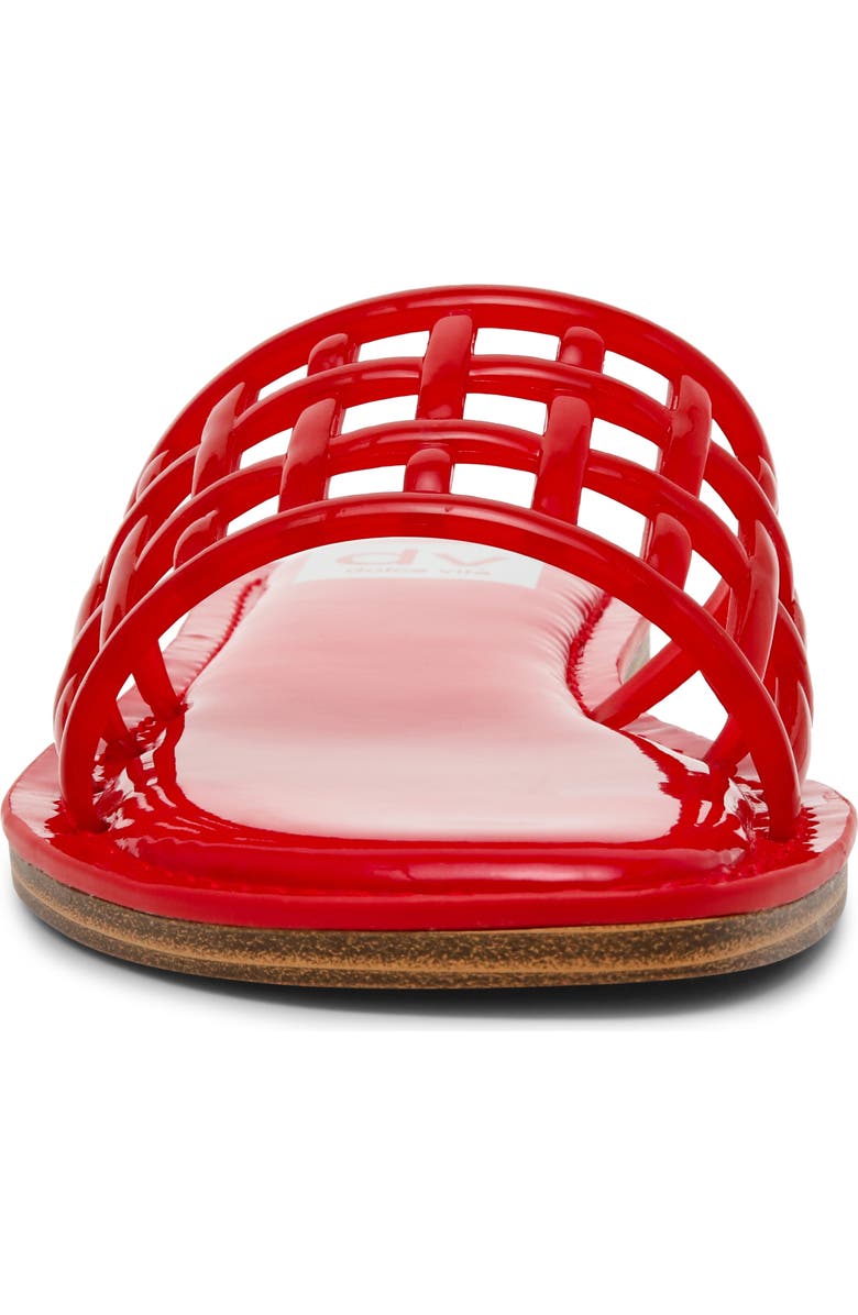 DV by Dolce Vita Jinney Lattice Slide Sandal, Alternate, color, Red