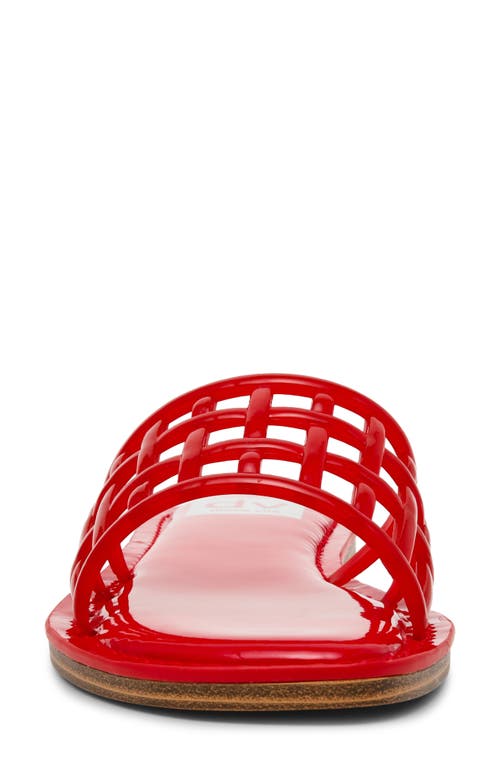 Dolce Vita Dv By Jinney Lattice Slide Sandal In Red