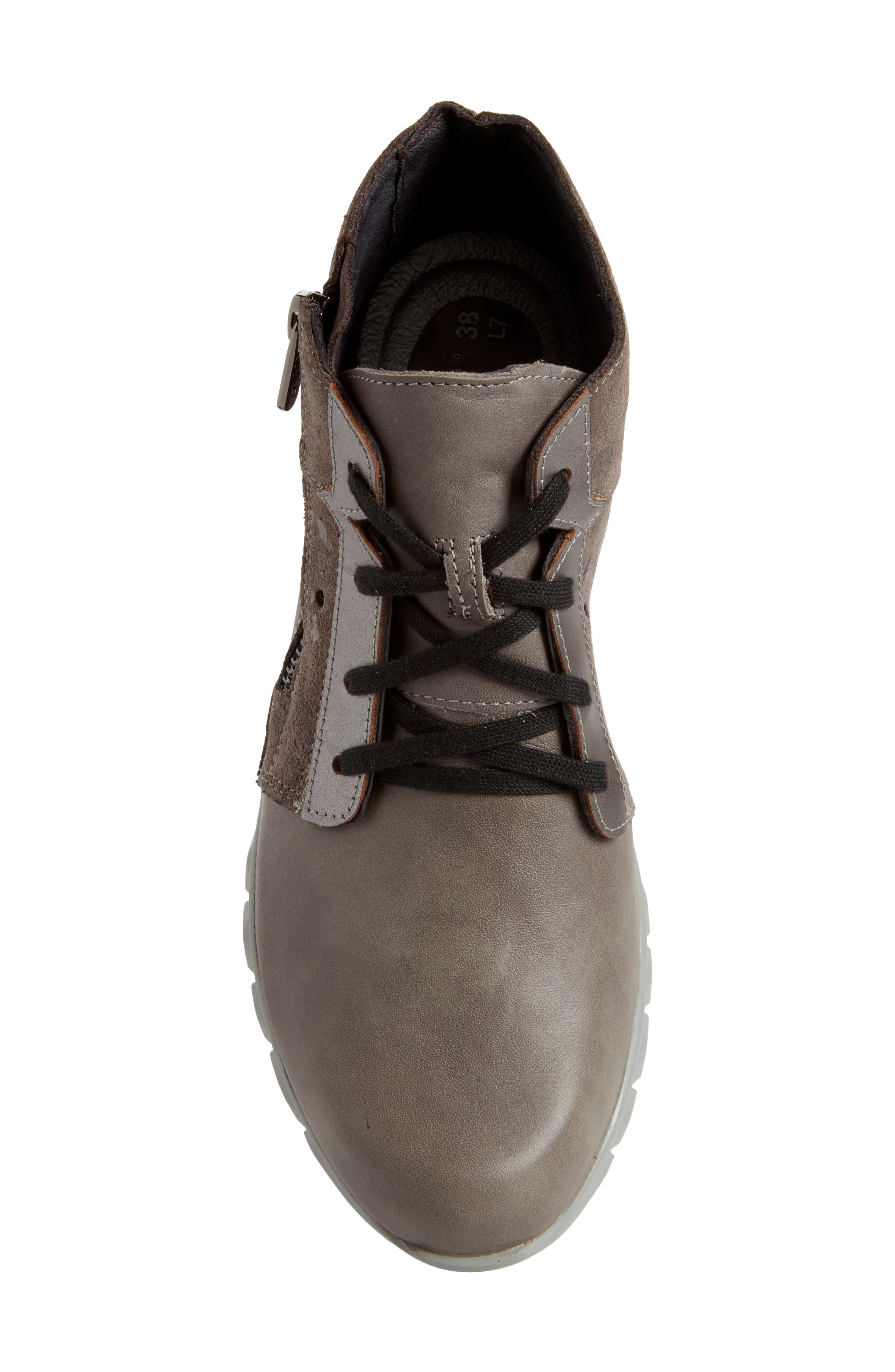 Naot Polaris High Top Sneaker, Alternate, color, Foggy Gray Leather