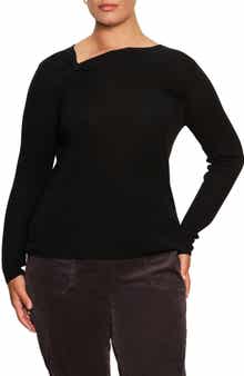 Shoulder Twist Long Sleeve Top