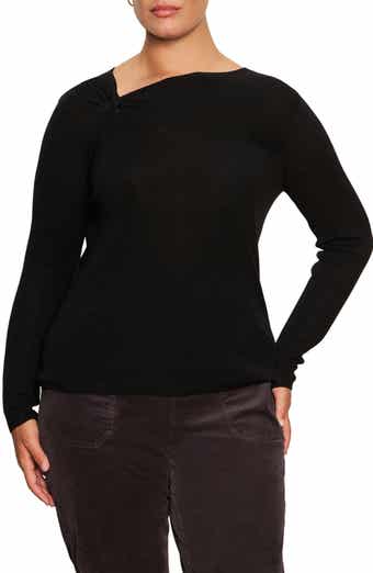 Shoulder Twist Long Sleeve Top