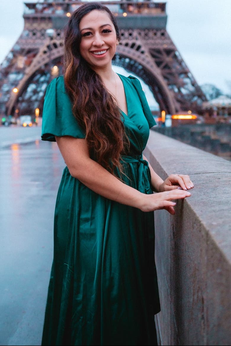 Side Slit Satin Maxi Dress, Alternate, color, Forest Green
