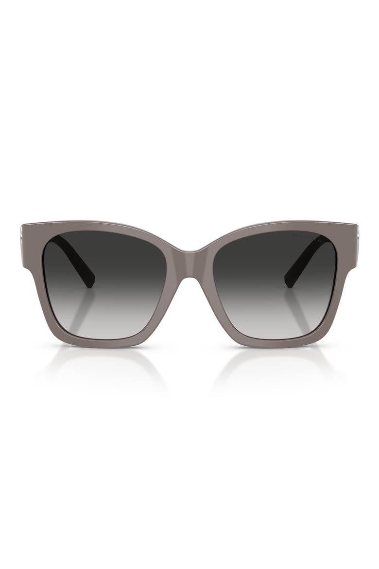 54mm Gradient Square Sunglasses, Main, color, CHOCOLATE TRUFFLE / GREY