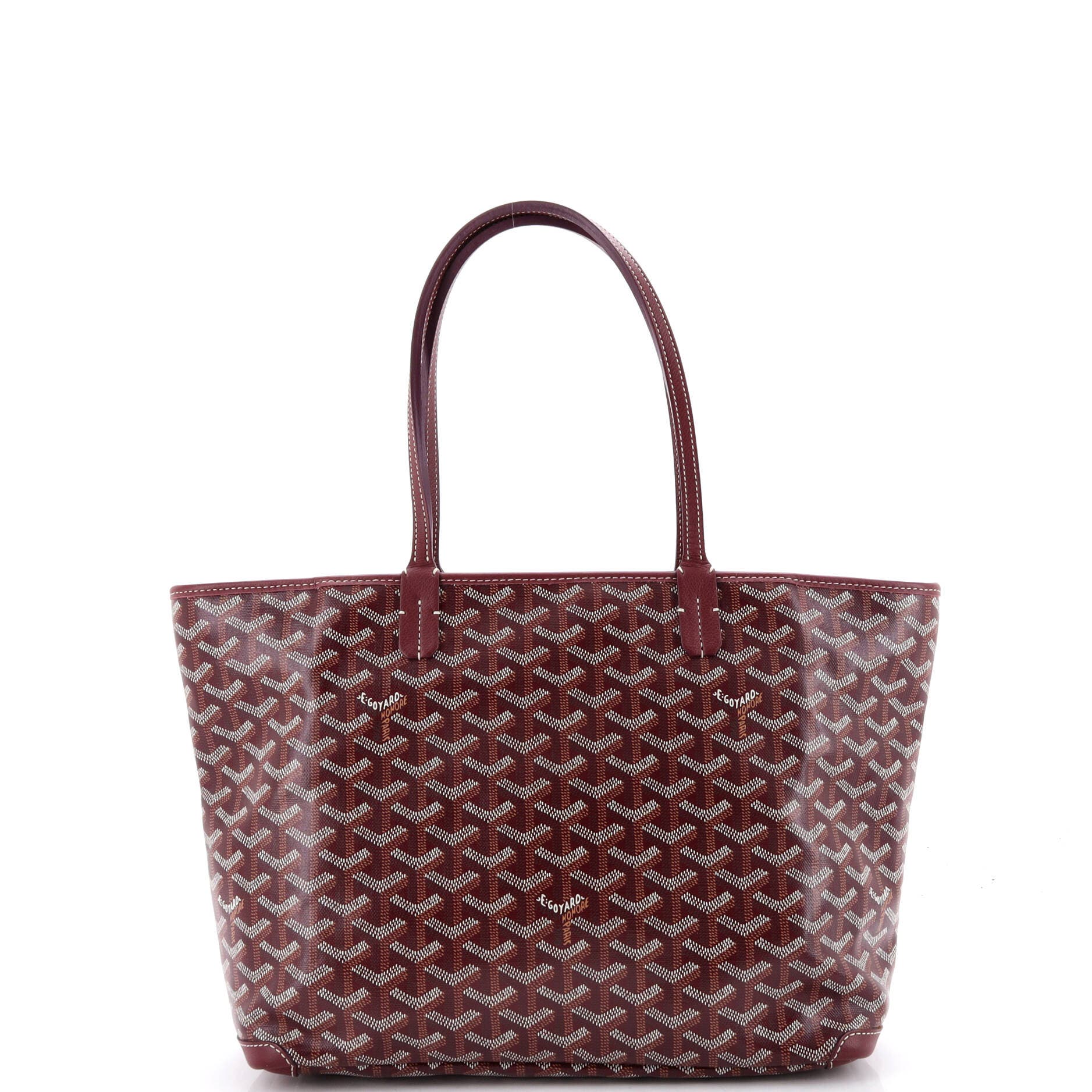 Pre-Owned Goyard Artois Tote Coated Canvas PM, Alternate, color, Burgundy