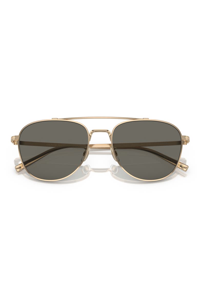 Rivetti 55mm Pilot Sunglasses, Main, color, GOLD