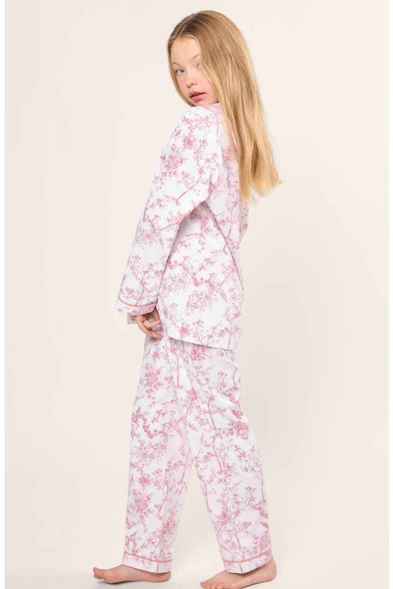 Two-Piece Cotton Blend Pajamas, Alternate, color, PINK