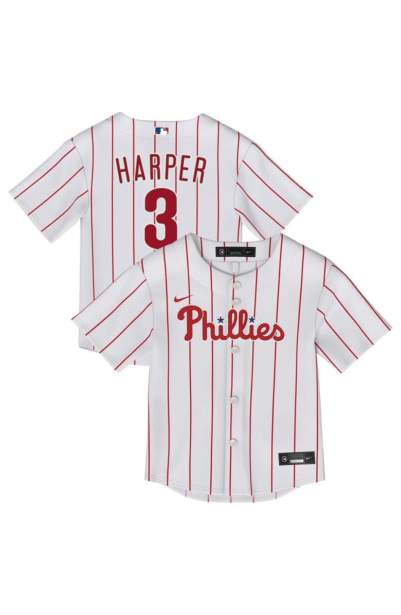 Nike Infant Nike Bryce Harper White Philadelphia Phillies Home Replica Jersey, Main, color, White