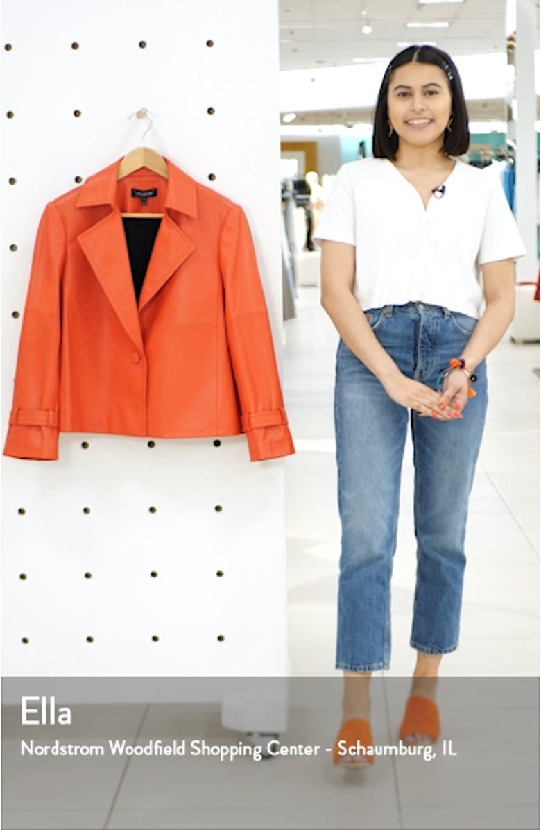 Luxe Nappa Leather Jacket, sales video thumbnail