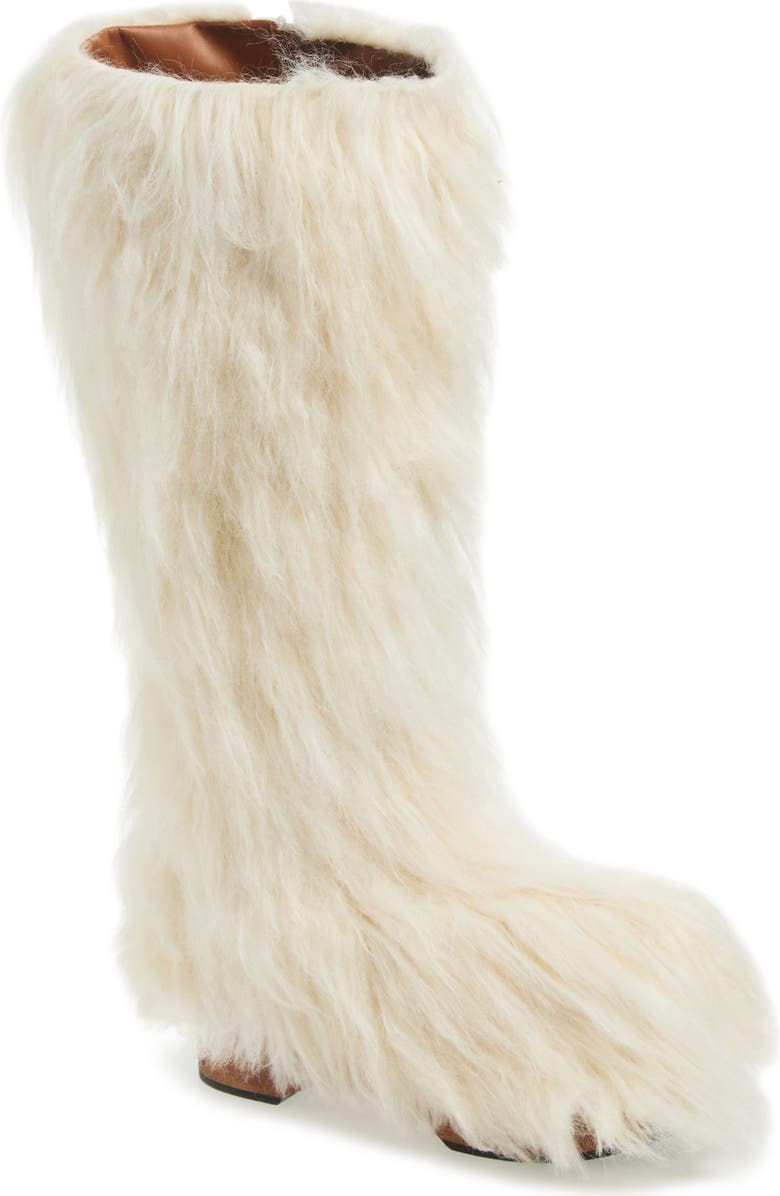 Acne Studios Furry Clog Boot, Main, color,