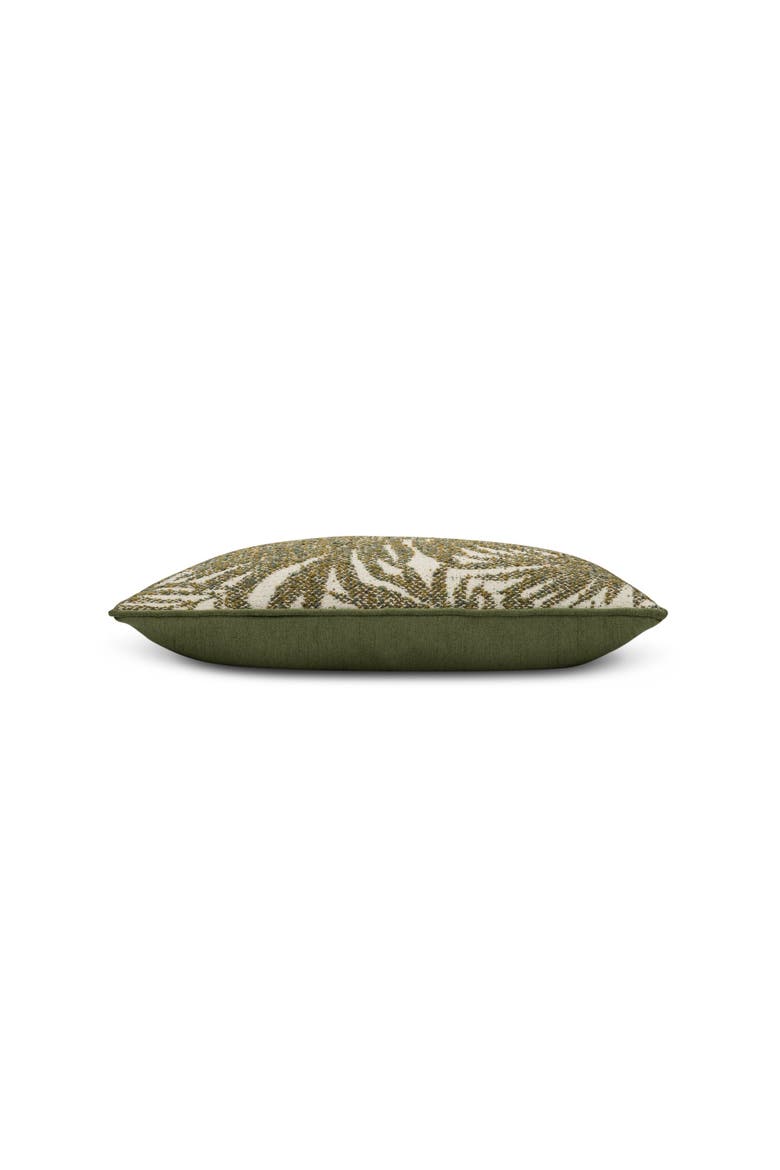 Canopy Dimensional Boucle Indoor & Outdoor Woven Accent Pillow & Insert, Alternate, color, Fern