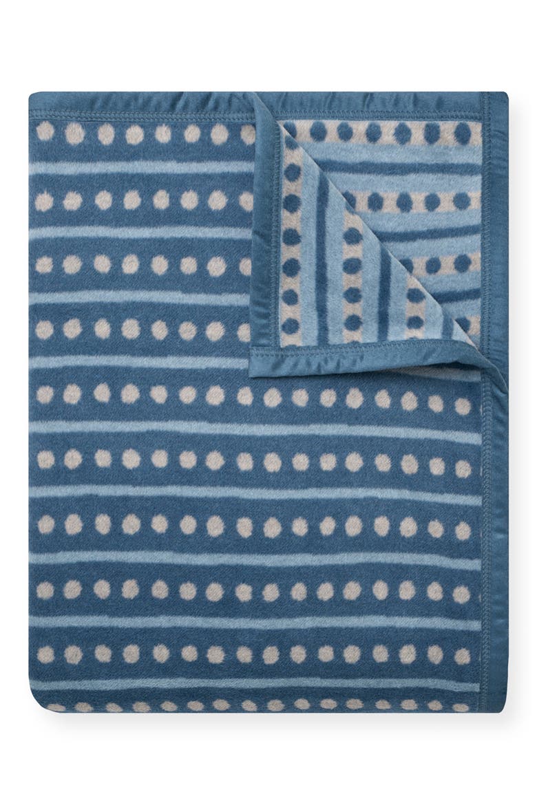 Beach Pebble Cornflower Blanket, Main, color, BLUE