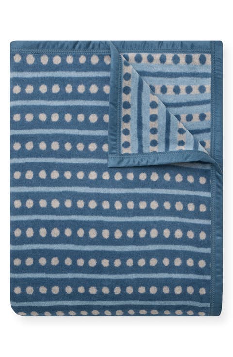 Beach Pebble Cornflower Blanket