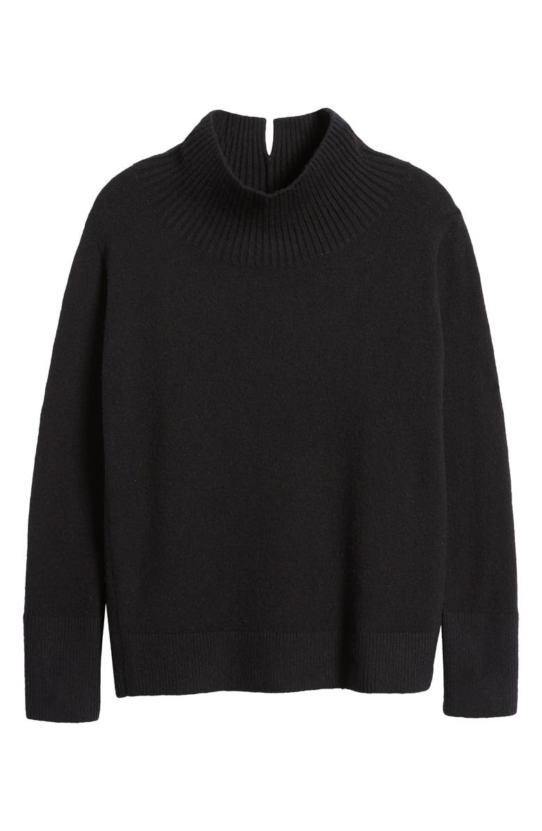 Caslon<sup>®</sup> Mock Neck Cotton Blend Sweater, Alternate, color,